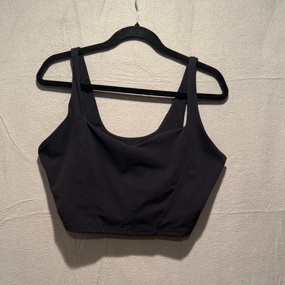 BuffBunny Black Sleeveless Top with Built in Bra